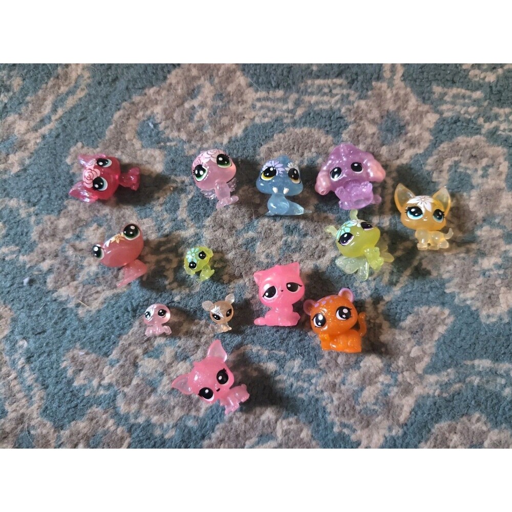 Littlest Pet Shop LPS Glitter Minis and Teeniest Lot 13